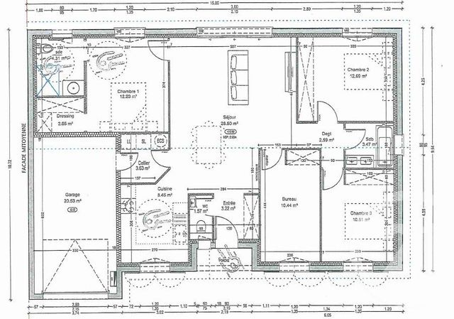 maison à vendre - 6 pièces - 104.0 m2 - LES ARTIGUES DE LUSSAC - 33 - AQUITAINE - Century 21 G&B Immobilier