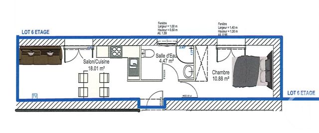 Appartement T2 à vendre - 2 pièces - 33.36 m2 - GALGON - 33 - AQUITAINE - Century 21 G&B Immobilier